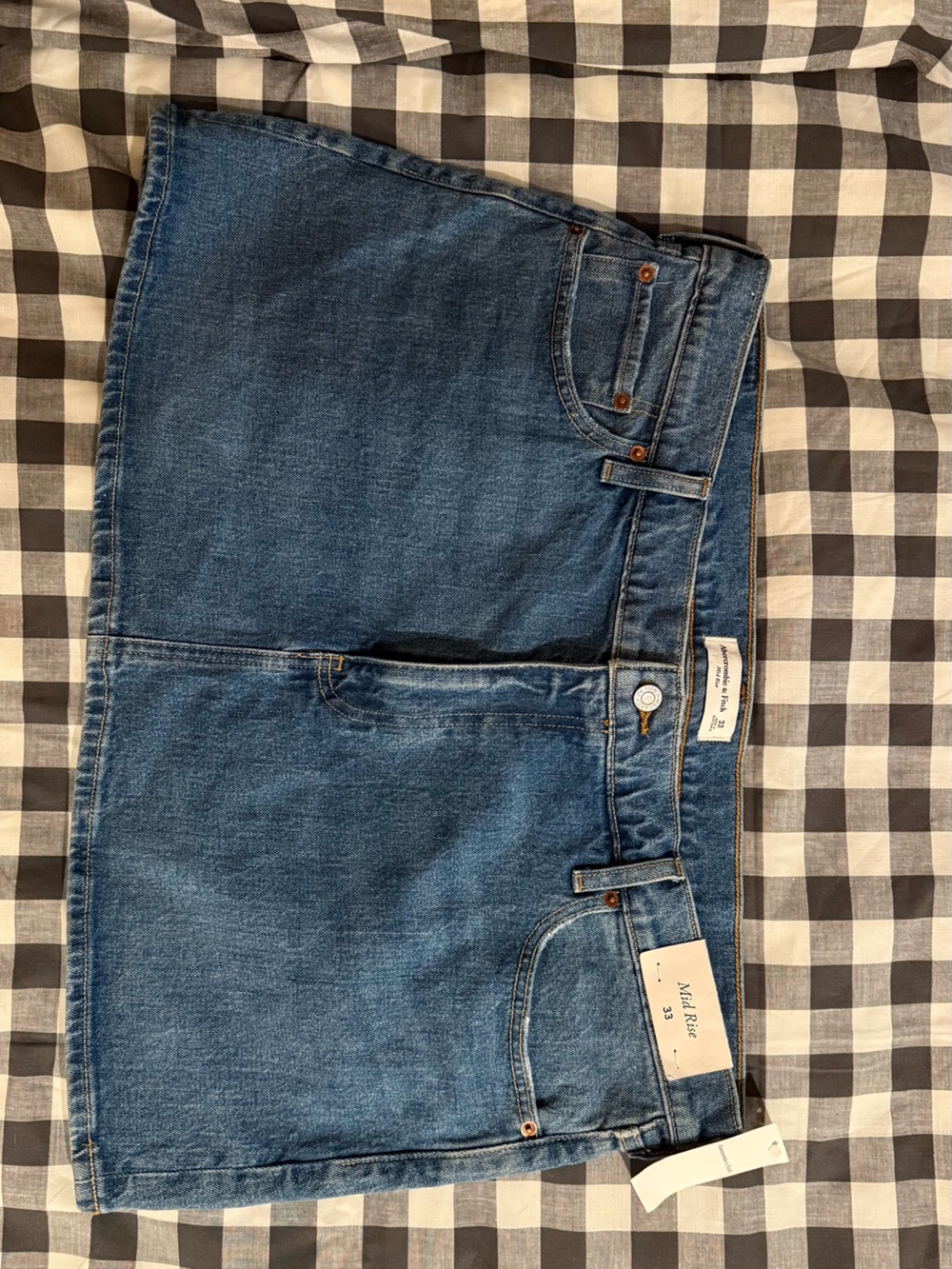 Abercrombie & Fitch Blue Denim Mini Skirt